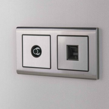 ТВ-розетка Werkel оконечная глянцевый никель W1183002 4690389158261