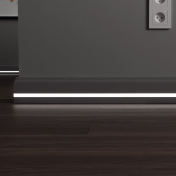 Плинтус МДФ (грунт) LED профиль №3