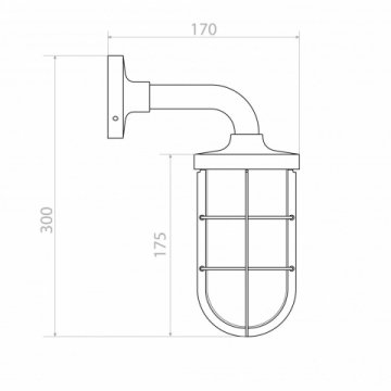 Уличный настенный светильник Covali WL-59854