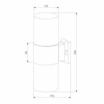 Уличный настенный светильник Elektrostandard Roil 35125/D a055636