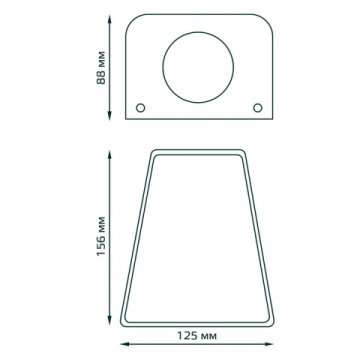 Уличный настенный светильник Gauss Sigma GD163
