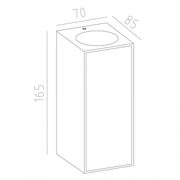 Уличный настенный светильник Mantra Beret 7929