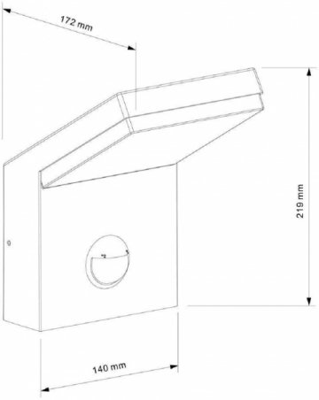 Уличный настенный светодиодный светильник Deko-Light Tucanae Motion 731133