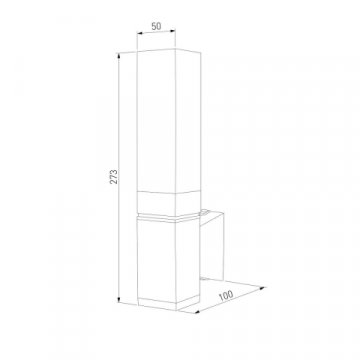 Уличный настенный светодиодный светильник Elektrostandard 1534 Techno Led черный a052856