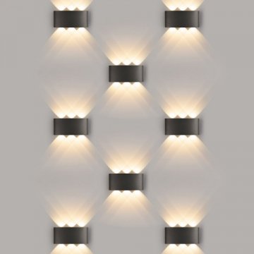 Уличный настенный светодиодный светильник Elektrostandard 1551 Techno Led черный a049671