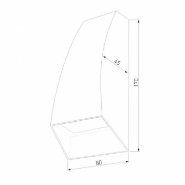 Уличный настенный светодиодный светильник Elektrostandard Forw 1016 Techno серый a057010