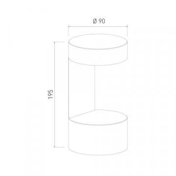 Уличный настенный светодиодный светильник Elektrostandard Nimbus 1540 Techno Led серый a053452