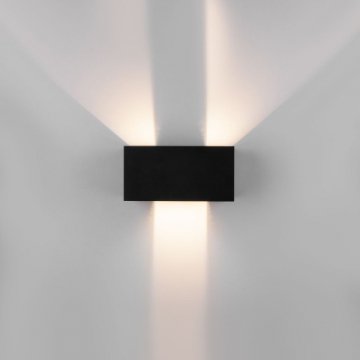 Уличный настенный светодиодный светильник Elektrostandard Winner 35137/W черный a057136