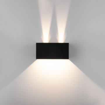 Уличный настенный светодиодный светильник Elektrostandard Winner 35137/W черный a057136