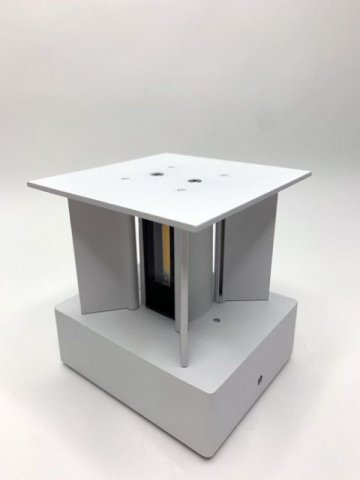 Уличный настенный светодиодный светильник Elvan BR-310-6W-WW-Wh