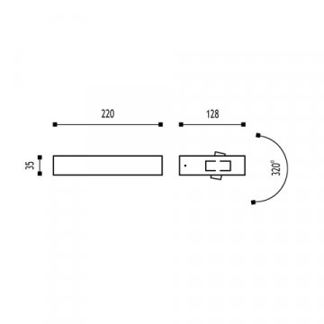 Уличный настенный светодиодный светильник Elvan PJ-1503/1-11W-WW-Gr