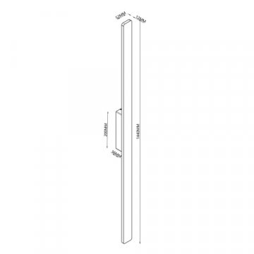 Уличный настенный светодиодный светильник Mantra Lotus 7996