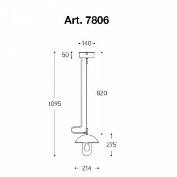 Уличный подвесной светильник Aldo Bernardi Foresteria 7806