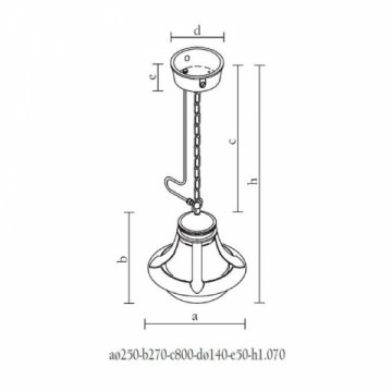 Уличный подвесной светильник Aldo Bernardi Loggiato 7907