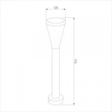 Уличный светильник Elektrostandard 1417 Techno серый a049714