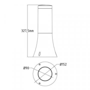 Уличный светильник Horoz Орхидея 400-001-121 HRZ00002612