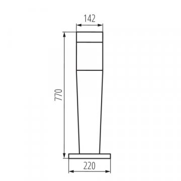 Уличный светильник Kanlux INVO OP 77-L-GR 29172