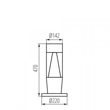 Уличный светильник Kanlux INVO TR 47-O-GR 29175