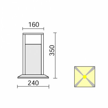 Уличный светильник Side Park E5631