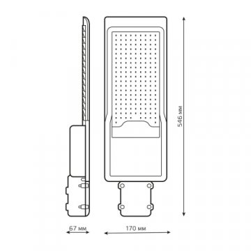 Уличный светодиодный консольный светильник Gauss Avenue 629534320