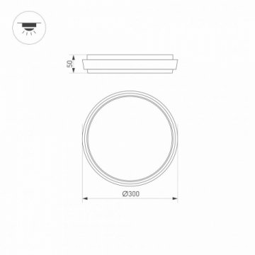 Уличный светодиодный светильник Arlight LGD-Giro-R300-30W Warm3000 029950