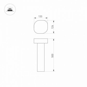 Уличный светодиодный светильник Arlight LGD-Swamp-Boll-H500-7W Warm3000 029968