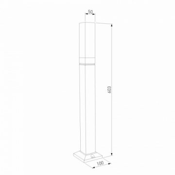 Уличный светодиодный светильник Elektrostandard 1537 Techno Led серый a052861