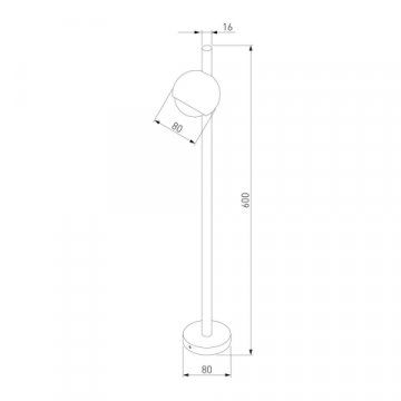 Уличный светодиодный светильник Elektrostandard Ball 35143/F a057633