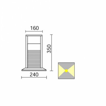 Уличный светодиодный светильник Side Park E5650/LBL
