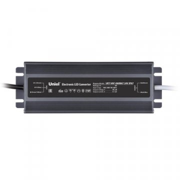 Блок питания Uniel 24V 60W IP67 2,5A UET-VAF-060B67 24V IP67 UL-00009366