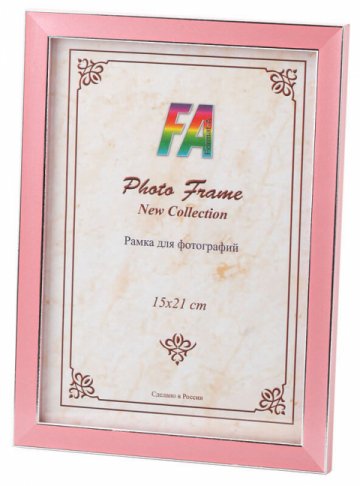 Фоторамка FA Пластик Акварель розовый 10х15 (50/1050) Б0039838