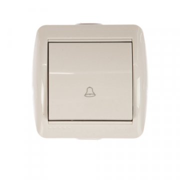 Кнопка звонка Lezard Nata белый 710-0200-103