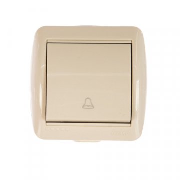 Кнопка звонка Lezard Nata кремовый 710-0300-103