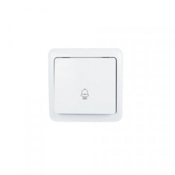 Кнопка звонка Lezard Viola белый 751-0200-103