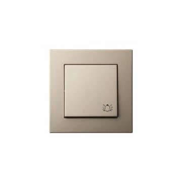 Кнопка звонка Liregus Epsilon шампань 28-306