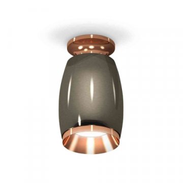 Комплект накладного светильника Ambrella light Techno Spot XS1123044 DCH/PPG черный хром/золото розовое полированное (N6906, C1123, N7035)