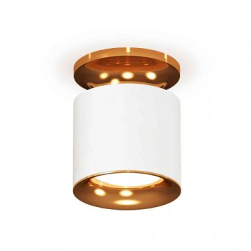 Комплект накладного светильника Ambrella light Techno Spot XS7401122 SWH/PYG белый песок/золото желтое полированное (N7929, C7401, N7014)