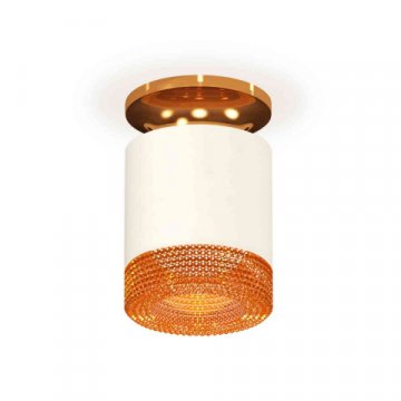 Комплект накладного светильника Ambrella light Techno Spot XS7401123 SWH/PYG/CF белый песок/золото желтое полированное/кофе (N7929, C7401, N7195)