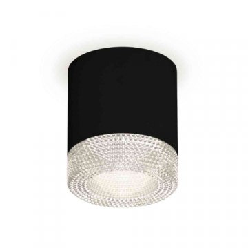 Комплект накладного светильника Ambrella light Techno Spot XS7402010 SBK/CL черный песок/прозрачный (C7402, N7191)