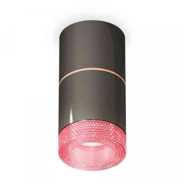 Комплект накладного светильника Ambrella light Techno Spot XS7403102 DCH/PI черный хром/розовый (C7403, A2073, C7403, N7193)