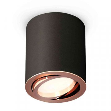Комплект накладного светильника Ambrella light Techno Spot XS7422004 SBK/PPG черный песок/золото розовое полированное (C7422, N7005)