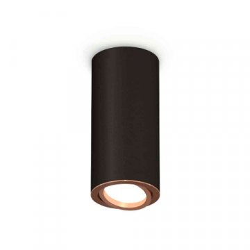 Комплект накладного светильника Ambrella light Techno Spot XS7443005 SBK/PPG черный песок/золото розовое полированное (C7443, N7005)