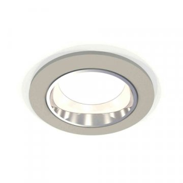 Комплект встраиваемого светильника Ambrella light Techno Spot XC6514003 SGR/PSL серый песок/серебро полированное (C6514, N6112)