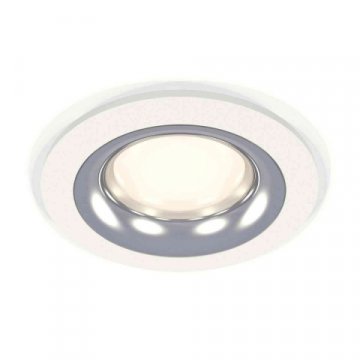 Комплект встраиваемого светильника Ambrella light Techno Spot XC7621003 SWH/PSL белый песок/серебро полированное (C7621, N7012)