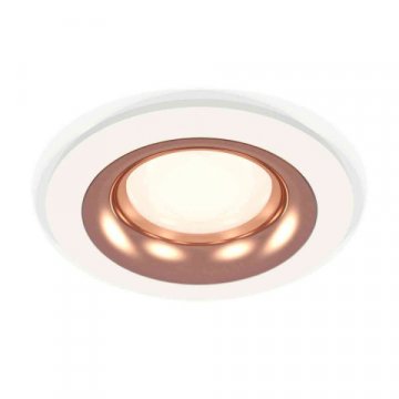 Комплект встраиваемого светильника Ambrella light Techno Spot XC7621006 SWH/PPG белый песок/золото розовое полированное (C7621, N7015)