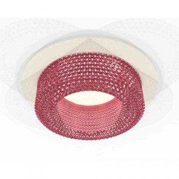 Комплект встраиваемого светильника Ambrella light Techno Spot XC7621022 SWH/PI белый песок/розовый (C7621, N7193)