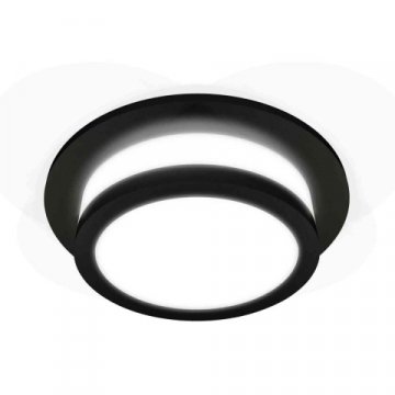 Комплект встраиваемого светильника Ambrella light Techno Spot XC7622041 SBK/FR черный песок/белый матовый (C7622, N7121)