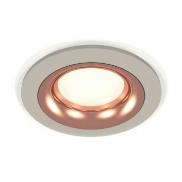 Комплект встраиваемого светильника Ambrella light Techno Spot XC7623006 SGR/PPG серый песок/золото розовое полированное (C7623, N7015)