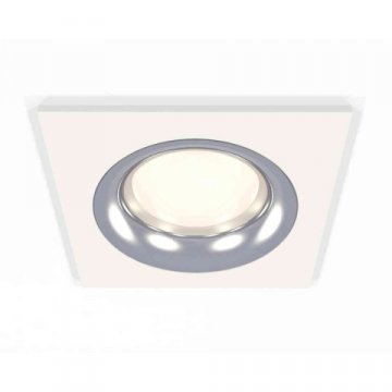 Комплект встраиваемого светильника Ambrella light Techno Spot XC7631003 SWH/PSL белый песок/серебро полированное (C7631, N7012)
