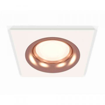 Комплект встраиваемого светильника Ambrella light Techno Spot XC7631006 SWH/PPG белый песок/золото розовое полированное (C7631, N7015)